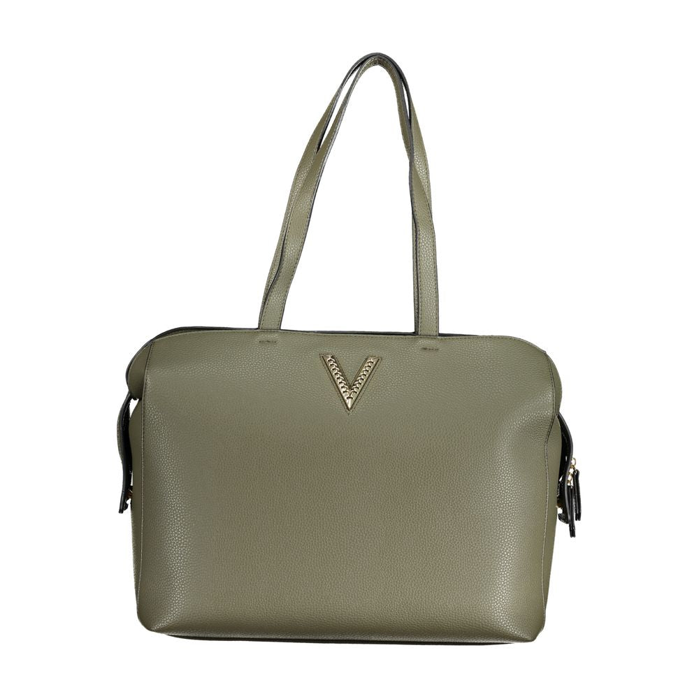 Phone Holder Handbag by Mario Valentino for women in polyethylene green features an refined silhouette, showcasing a secure zipper, ample internal-pockets, and versatile handle for a sophisticated refined aesthetic.