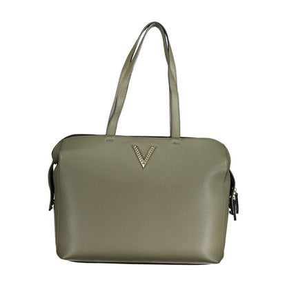 Phone Holder Handbag by Mario Valentino for women in polyethylene green features an refined silhouette, showcasing a secure zipper, ample internal-pockets, and versatile handle for a sophisticated refined aesthetic.