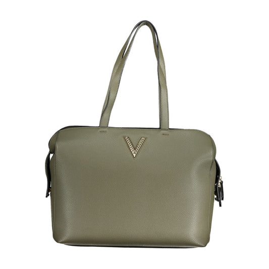 Phone Holder Handbag by Mario Valentino for women in polyethylene green features an refined silhouette, showcasing a secure zipper, ample internal-pockets, and versatile handle for a sophisticated refined aesthetic.
