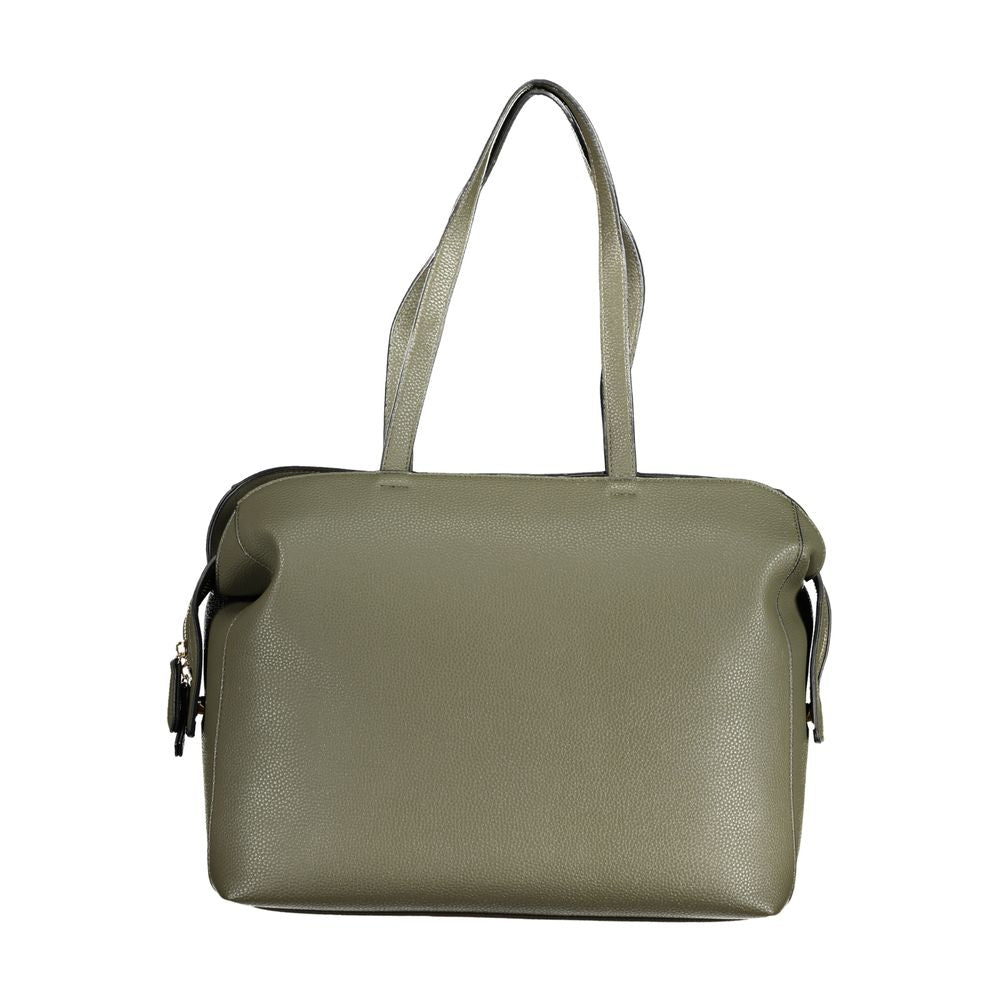 Phone Holder Handbag by Mario Valentino for women in polyethylene green presents a ornamental silhouette, showcasing a secure zipper, ample internal-pockets, and versatile handle for a ornamental finish.