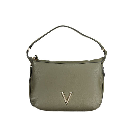 Phone Holder Handbag by Mario Valentino for women in polyethylene green features an refined silhouette, showcasing a secure zipper, ample internal-pockets, and versatile shoulder-strap, adjustable-strap & handle for a sophisticated refined aesthetic.
