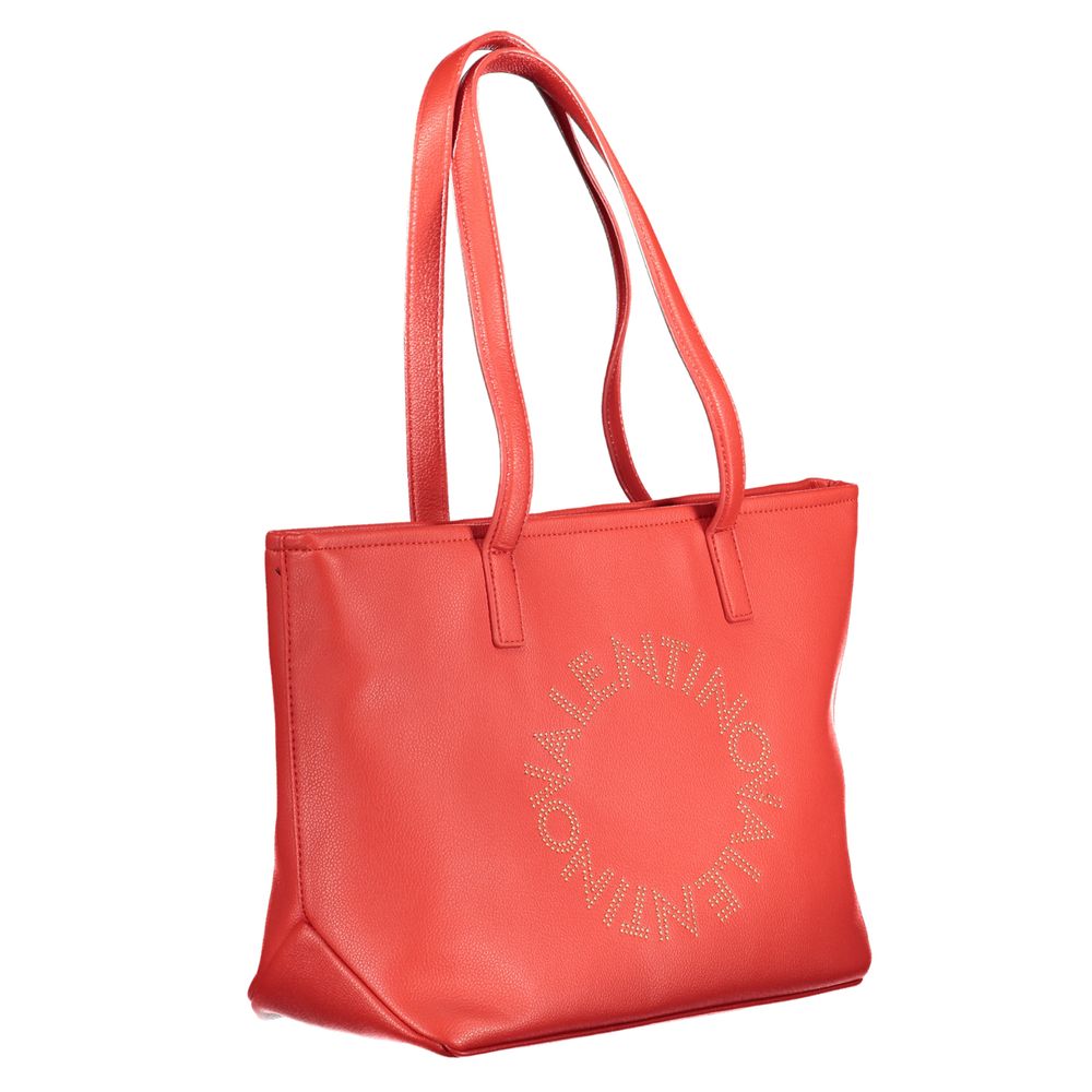 This Phone Holder Handbag by Mario Valentino for women in polyethylene and red presents a sculptural silhouette featuring a secure zipper, ample internal-pockets, and versatile shoulder-strap, adjustable-strap & handle for a sculptural finish.
