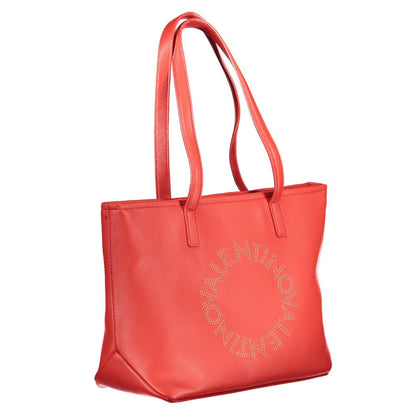 This Phone Holder Handbag by Mario Valentino for women in polyethylene and red presents a sculptural silhouette featuring a secure zipper, ample internal-pockets, and versatile shoulder-strap, adjustable-strap & handle for a sculptural finish.
