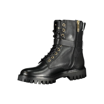 Boots by Tommy Hilfiger for women in polyester black features an high-performance design from the Women's Polyester Boots collection, highlighting a high-performance and for a refined look.