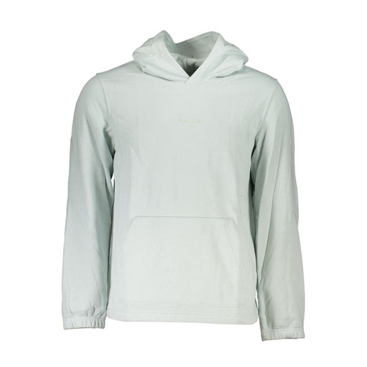 This Hooded Sweater by Calvin Klein for men in cotton green presents a understated silhouette, featuring a sophisticated hooded neckline and for a understated finish.