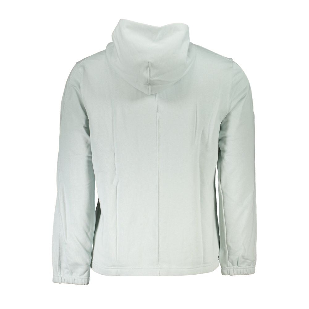 Hooded Sweater by Calvin Klein for men in cotton green features an polished silhouette, showcasing refined and a sophisticated hooded neckline for a truly polished finish.