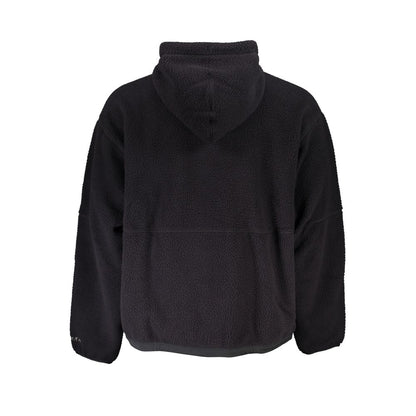 Hooded Sweater by Calvin Klein for men in polyester black showcases a discreet silhouette, finished with a discreet and for a discreet look.