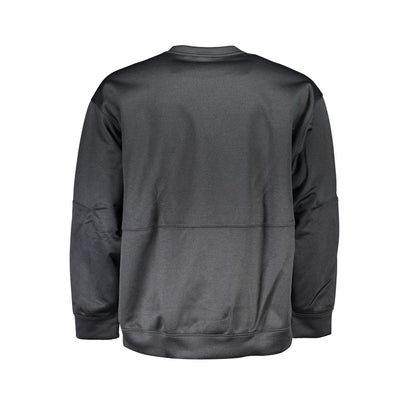 Sweater by Calvin Klein for men in polyester black showcases a downtown chic silhouette, artfully finished with a downtown chic crew neckline and for a sophisticated, high-end look.