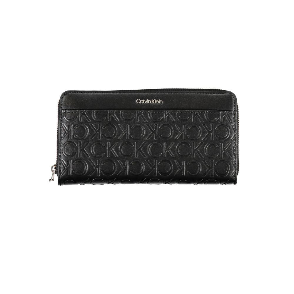 Calvin Klein Polyester Cardholder Wallet - Black