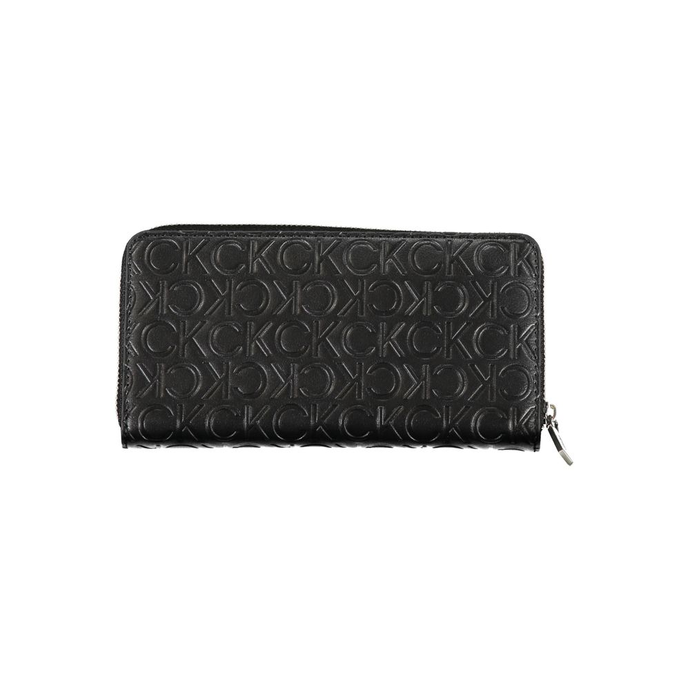 Calvin Klein Polyester Cardholder Wallet - Black