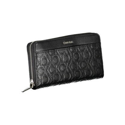 Calvin Klein Polyester Cardholder Wallet - Black