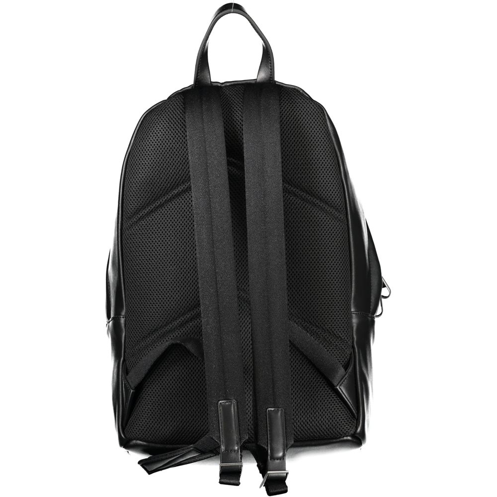 Backpack by Calvin Klein for men in polyester black showcases a stately Polyester Backpack design, featuring a secure zipper with stately external-pockets, internal-pockets & laptop-compartment and versatile handle, backpack-strap & adjustable-strap.