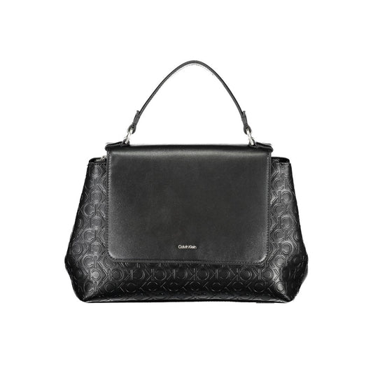 Shopper Handbag by Calvin Klein for women in polyester embossed faux leather black features a exquisite silhouette, showcasing a secure zipper and exquisite internal-pockets with versatile shoulder-strap, adjustable-strap & handle for a exquisite finish.