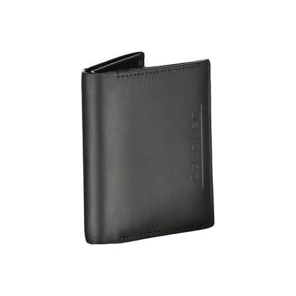 Cardholder Wallet by Calvin Klein for men in leather black showcases a refined silhouette, artfully detailed with the signature style of the Leather Cardholder Wallet and functional card-organization rfid-protection coin-purse.