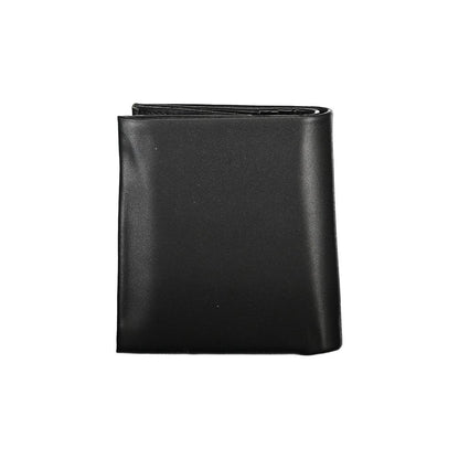 Calvin Klein Polyester Cardholder Wallet - Black Signature Print Print