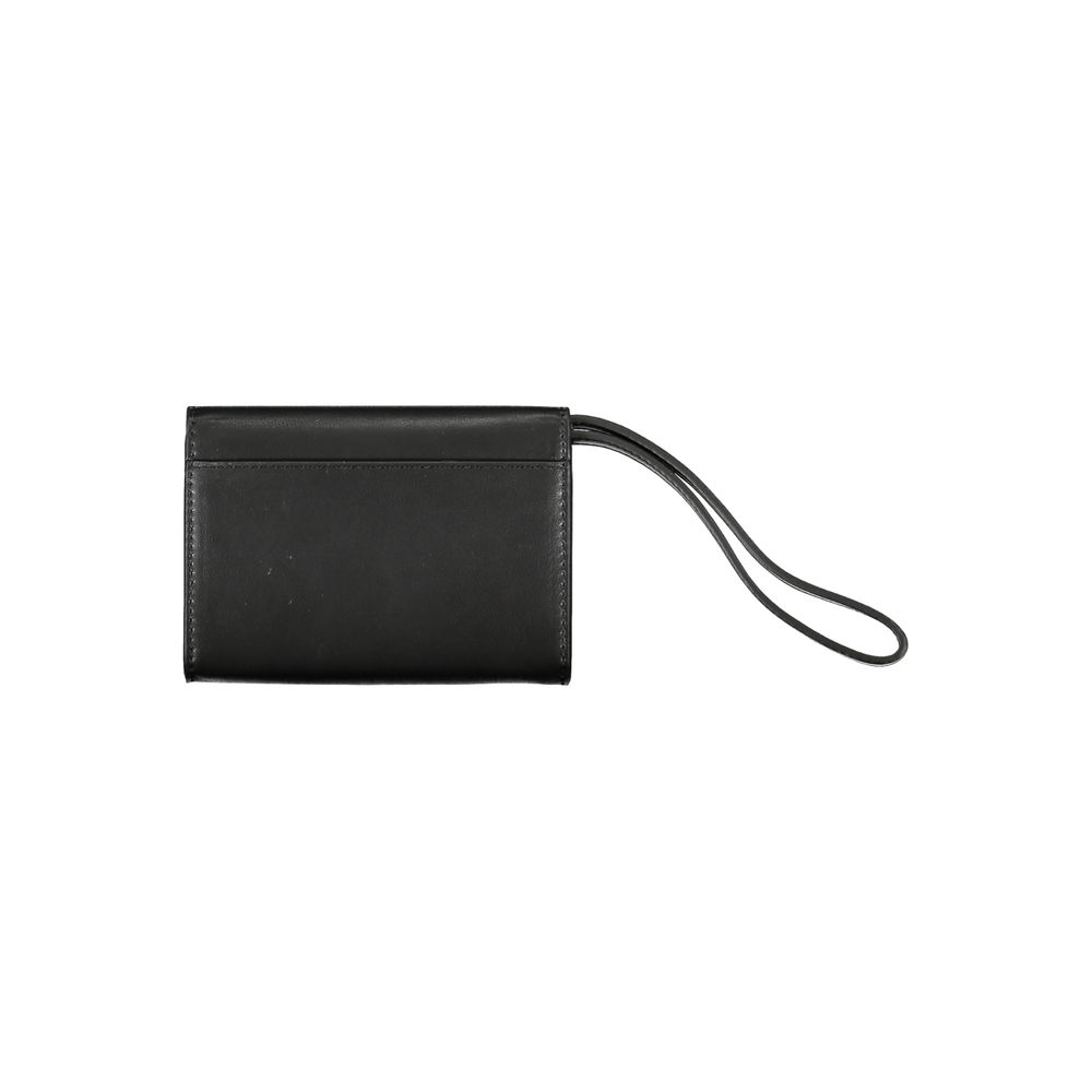 Wallet by Calvin Klein for women in polyester black & signature presents a architectural silhouette from the Polyester Wallet collection, showcasing architectural coin-purse for a architectural finish.