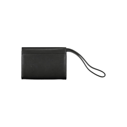 Wallet by Calvin Klein for women in polyester black & signature presents a architectural silhouette from the Polyester Wallet collection, showcasing architectural coin-purse for a architectural finish.