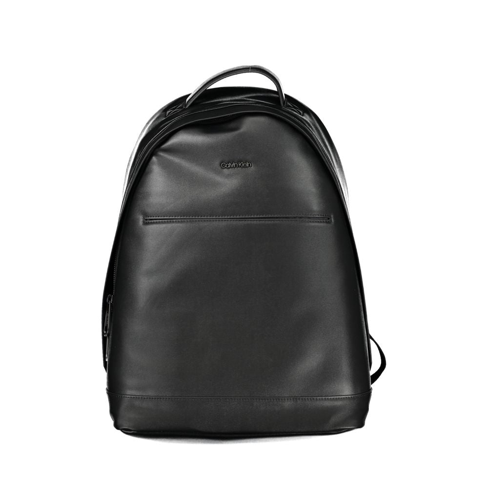 Backpack by Calvin Klein for men in polyester black presents a stately Polyester Backpack design, showcasing a secure zipper with ample external-pockets, internal-pockets & laptop-compartment and versatile handle, backpack-strap & adjustable-strap for a stately finish.