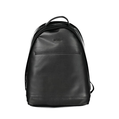 Backpack by Calvin Klein for men in polyester black presents a stately Polyester Backpack design, showcasing a secure zipper with ample external-pockets, internal-pockets & laptop-compartment and versatile handle, backpack-strap & adjustable-strap for a stately finish.