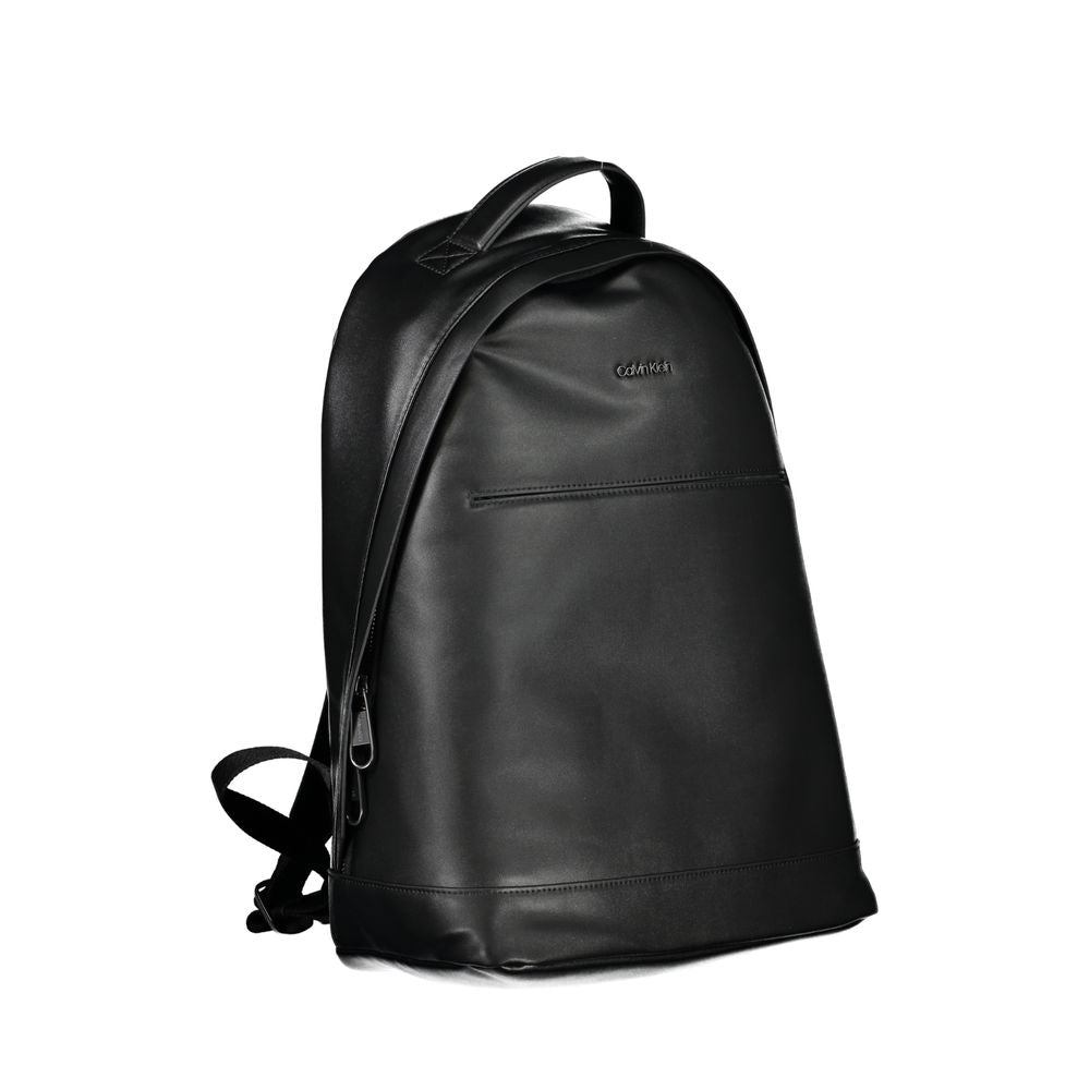 Backpack by Calvin Klein for men in polyester black features a stately Polyester Backpack design, showcasing a secure zipper, ample external-pockets, internal-pockets & laptop-compartment, and versatile handle, backpack-strap & adjustable-strap for a stately finish.
