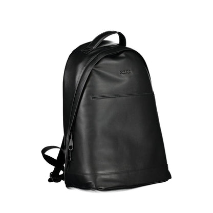 Backpack by Calvin Klein for men in polyester black features a stately Polyester Backpack design, showcasing a secure zipper, ample external-pockets, internal-pockets & laptop-compartment, and versatile handle, backpack-strap & adjustable-strap for a stately finish.