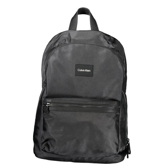 Backpack by Calvin Klein for men in polyester black features an stately silhouette from the Polyester Backpack range, with a secure zipper, ample external-pockets, internal-pockets & laptop-compartment, and versatile backpack-strap, adjustable-strap & handle.
