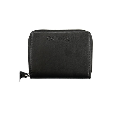 Cardholder Wallet by Calvin Klein for women in polyester black presents a refined silhouette, artfully capturing the essence of the Polyester Cardholder Wallet design with sophisticated card-organization rfid-protection eco-friendly coin-purse for a refined look.