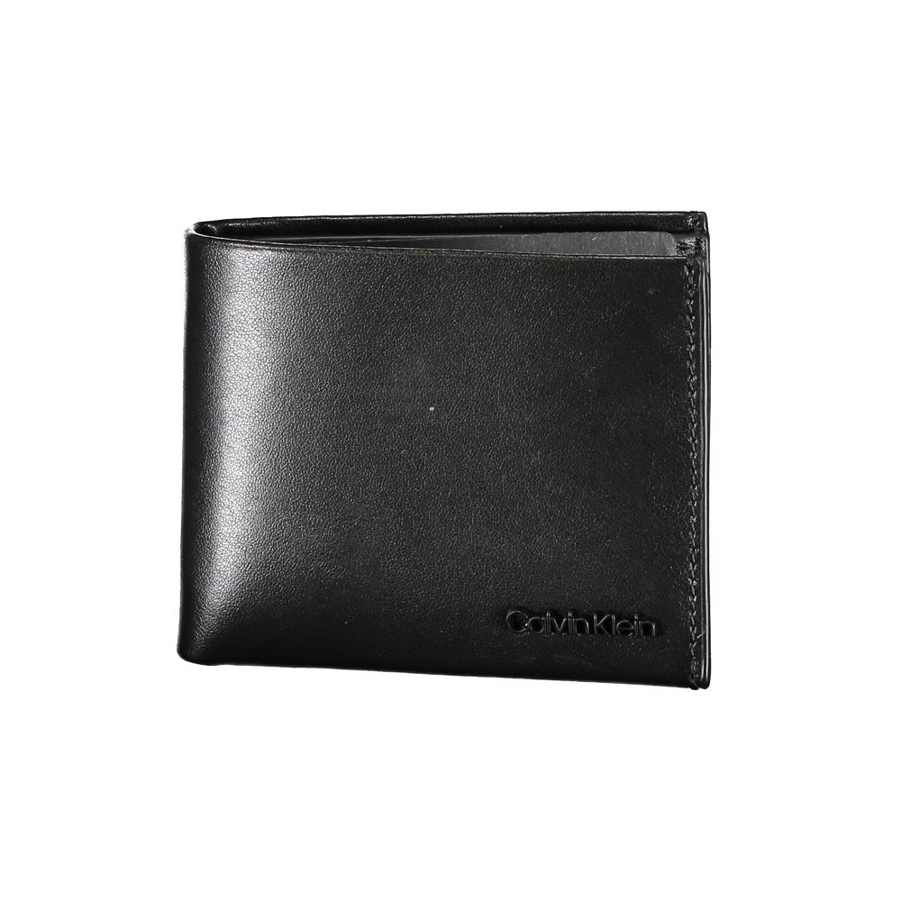 Cardholder Wallet by Calvin Klein for men in leather black features a streamlined silhouette, showcasing the streamlined Leather Cardholder Wallet design with sophisticated card-organization rfid-protection for a premium look.