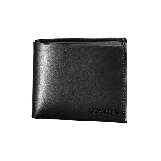 Cardholder Wallet by Calvin Klein for men in leather black features a streamlined silhouette, showcasing the streamlined Leather Cardholder Wallet design with sophisticated card-organization rfid-protection for a premium look.
