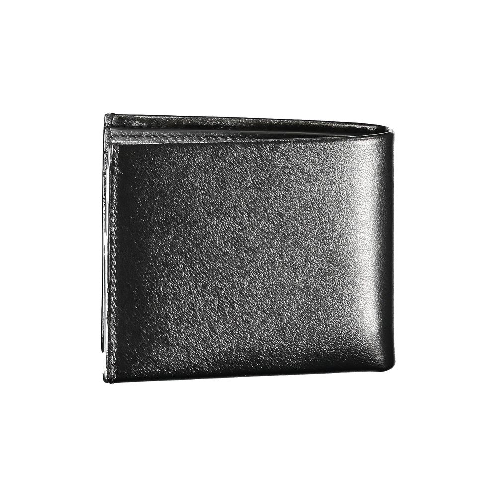 Cardholder Wallet by Calvin Klein for men in leather black features a streamlined silhouette, showcasing the streamlined Leather Cardholder Wallet design with sophisticated card-organization rfid-protection for a premium look.