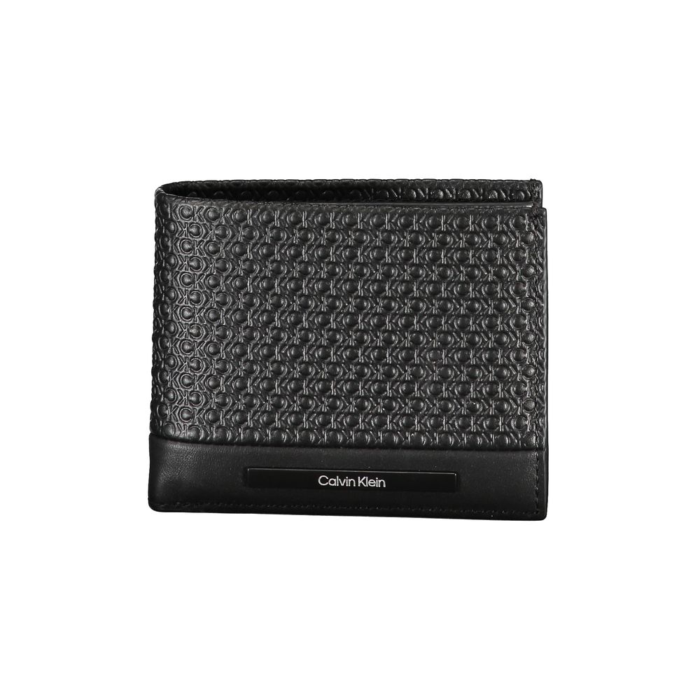 Cardholder Wallet by Calvin Klein for men in leather black presents a architectural silhouette from the Leather Cardholder Wallet collection, showcasing architectural card-organization for a architectural finish.