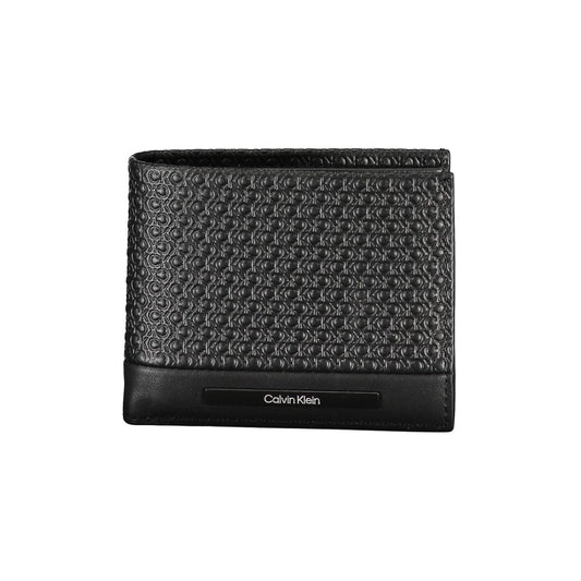 Cardholder Wallet by Calvin Klein for men in leather black presents a architectural silhouette from the Leather Cardholder Wallet collection, showcasing architectural card-organization for a architectural finish.