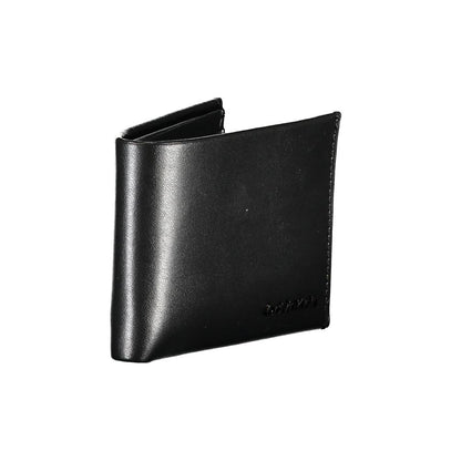 Cardholder Wallet by Calvin Klein for men in leather black presents a streamlined silhouette, showcasing the sophisticated design of the Leather Cardholder Wallet collection with functional card-organization rfid-protection.