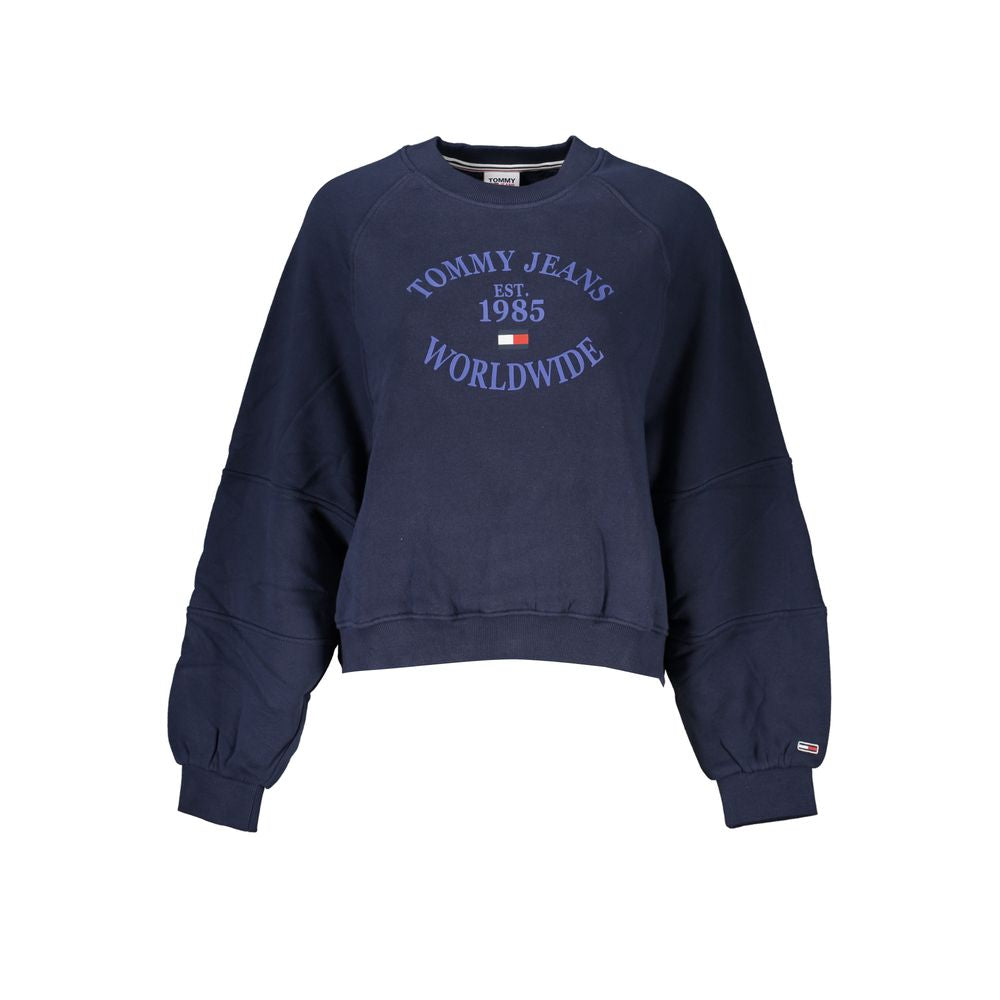 Tommy Hilfiger Women's Crew Neck Cotton Sweatshirt - Blue Print