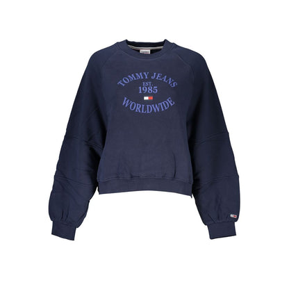 Tommy Hilfiger Women's Crew Neck Cotton Sweatshirt - Blue Print