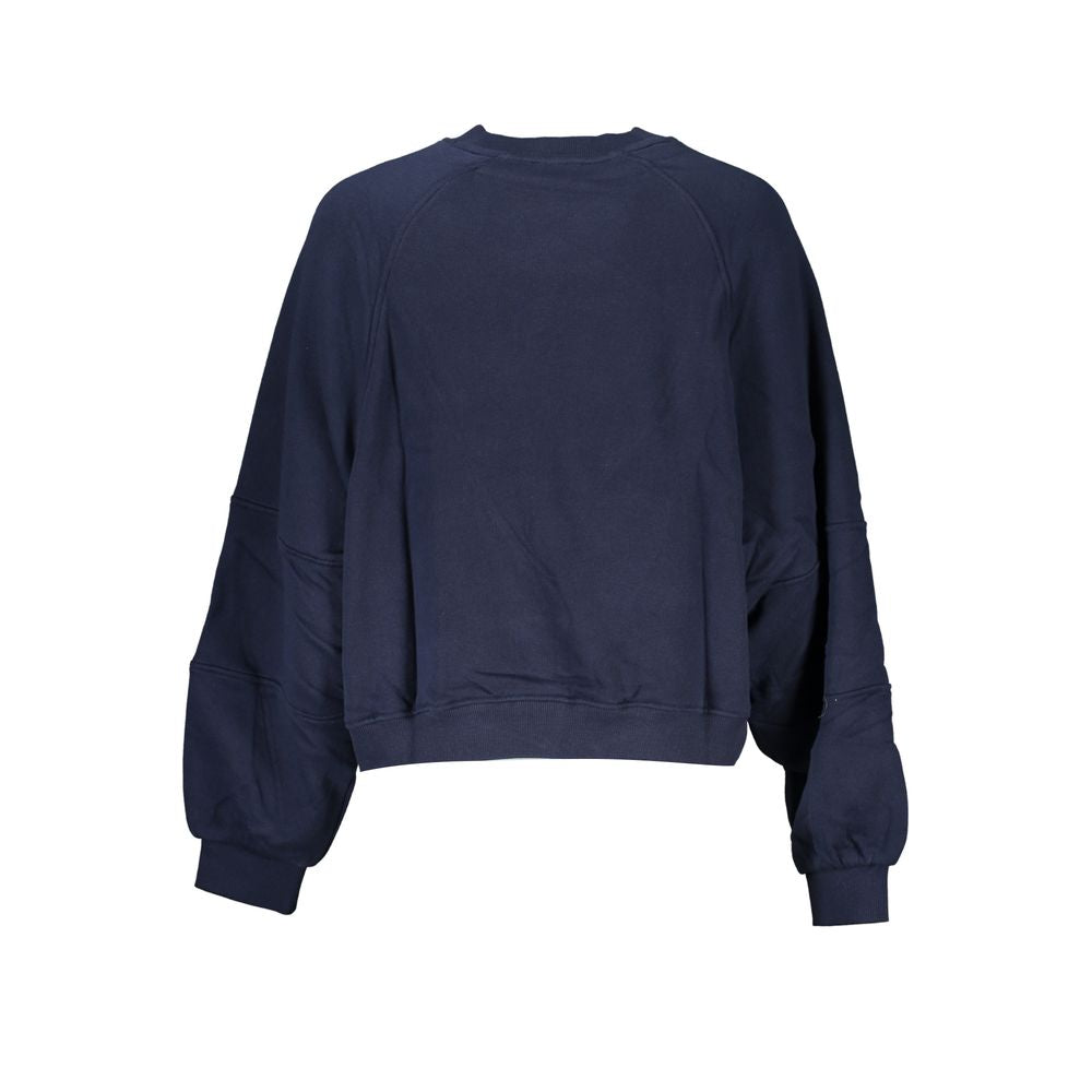 Tommy Hilfiger Women's Crew Neck Cotton Sweatshirt - Blue Print