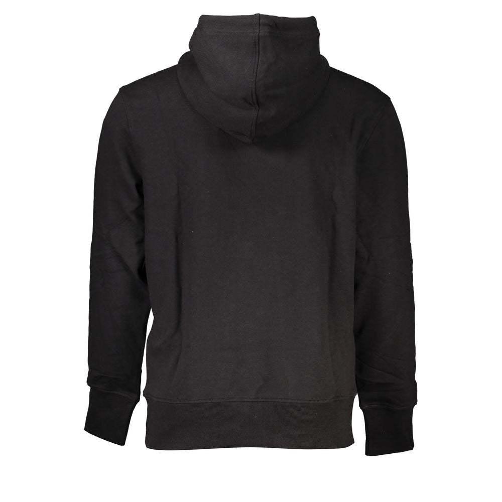 Hooded Sweatshirt Hoodie by Calvin Klein for men in cotton black & print features a authentic silhouette, showcasing a sophisticated and authentic detail for a refined finish.