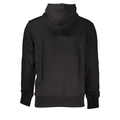 Hooded Sweatshirt Hoodie by Calvin Klein for men in cotton black & print features a authentic silhouette, showcasing a sophisticated and authentic detail for a refined finish.
