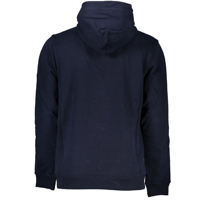 Hooded Sweatshirt Hoodie by Tommy Hilfiger for men in cotton blue & print features an avant-garde silhouette, showcasing a sophisticated hooded neckline and detail for a truly avant-garde finish.