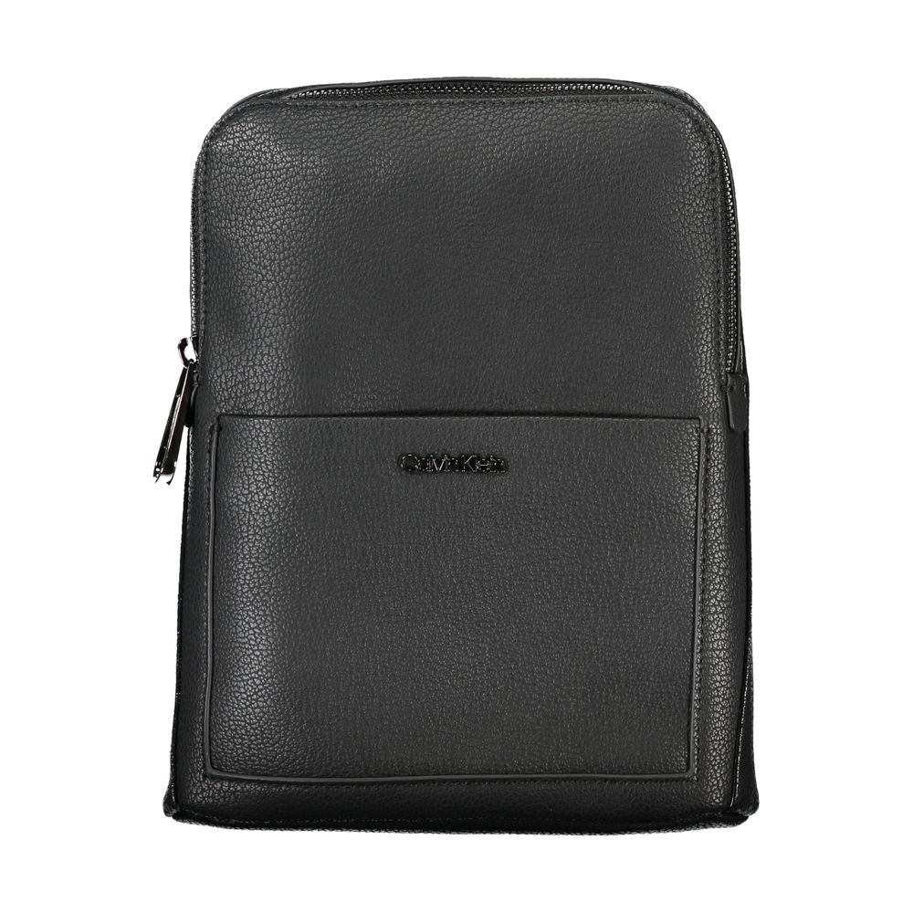 Shoulder Bag by Calvin Klein for men in polyester black features a effortless chic silhouette with a secure zipper, ample external-pockets & internal-pockets, and versatile shoulder-strap & adjustable-strap for a effortless chic finish.