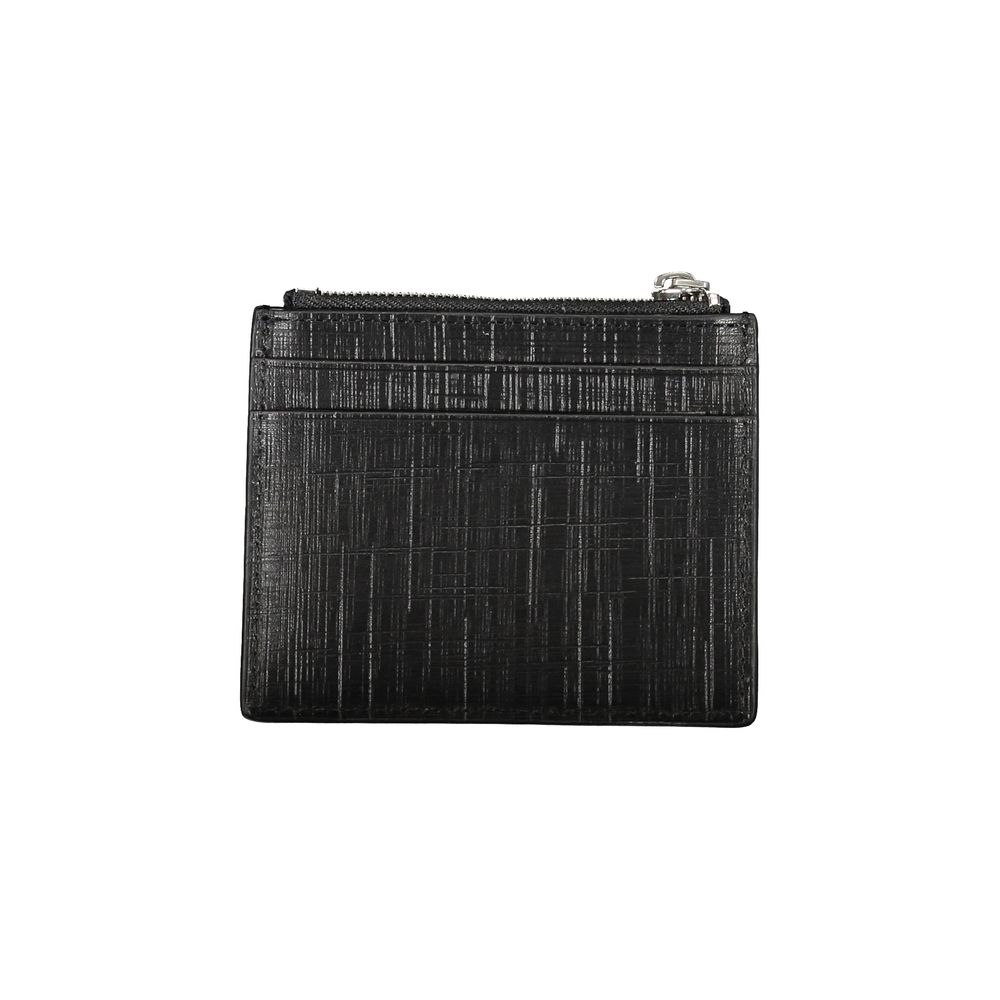 Cardholder Wallet by Calvin Klein for men in leather black presents a streamlined silhouette, showcasing the sophisticated design of the Leather Cardholder Wallet collection with functional card-organization.