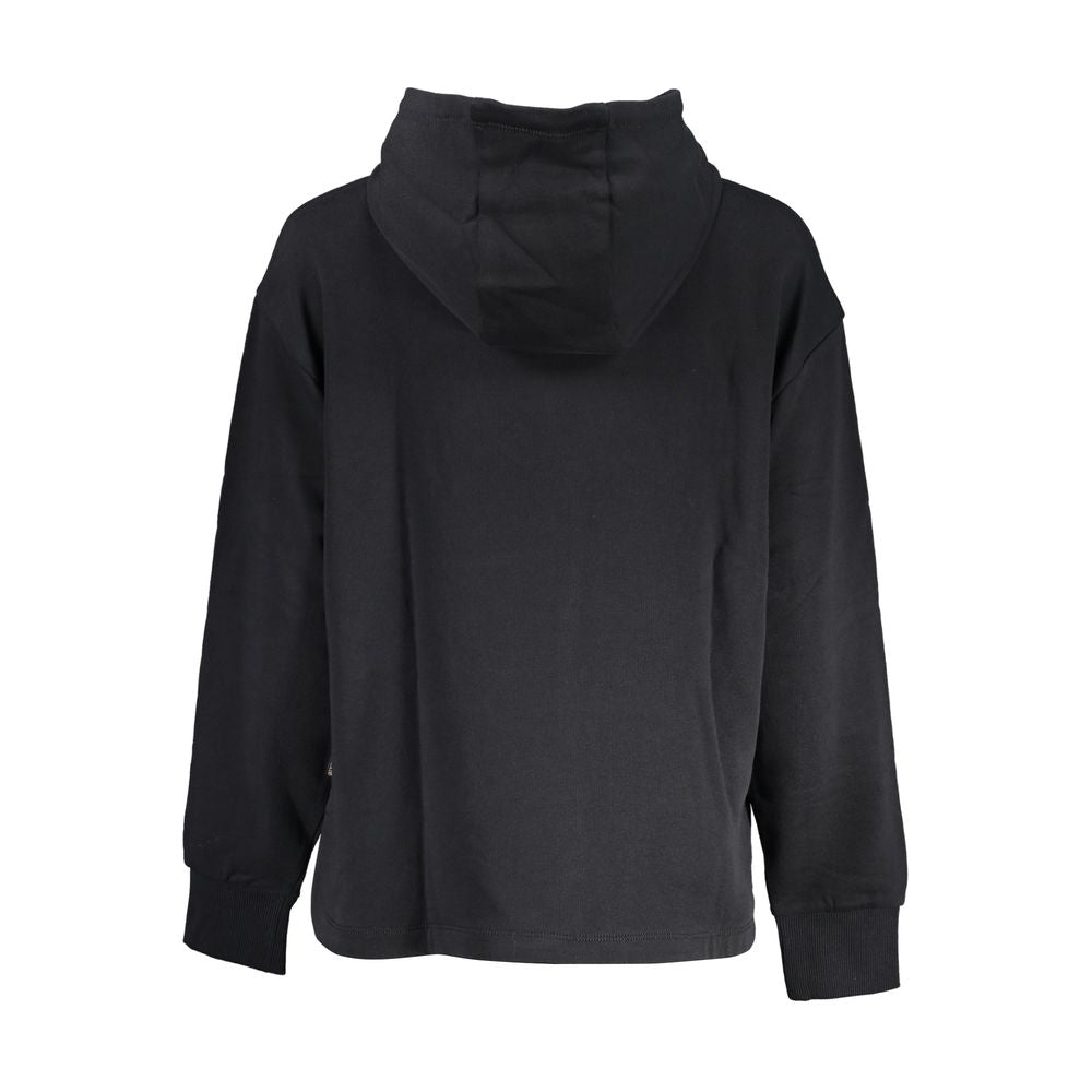 Hooded Sweatshirt Hoodie by Napapijri for women in cotton black features an luminous silhouette, showcasing a sophisticated hooded neckline and for a truly luminous look.