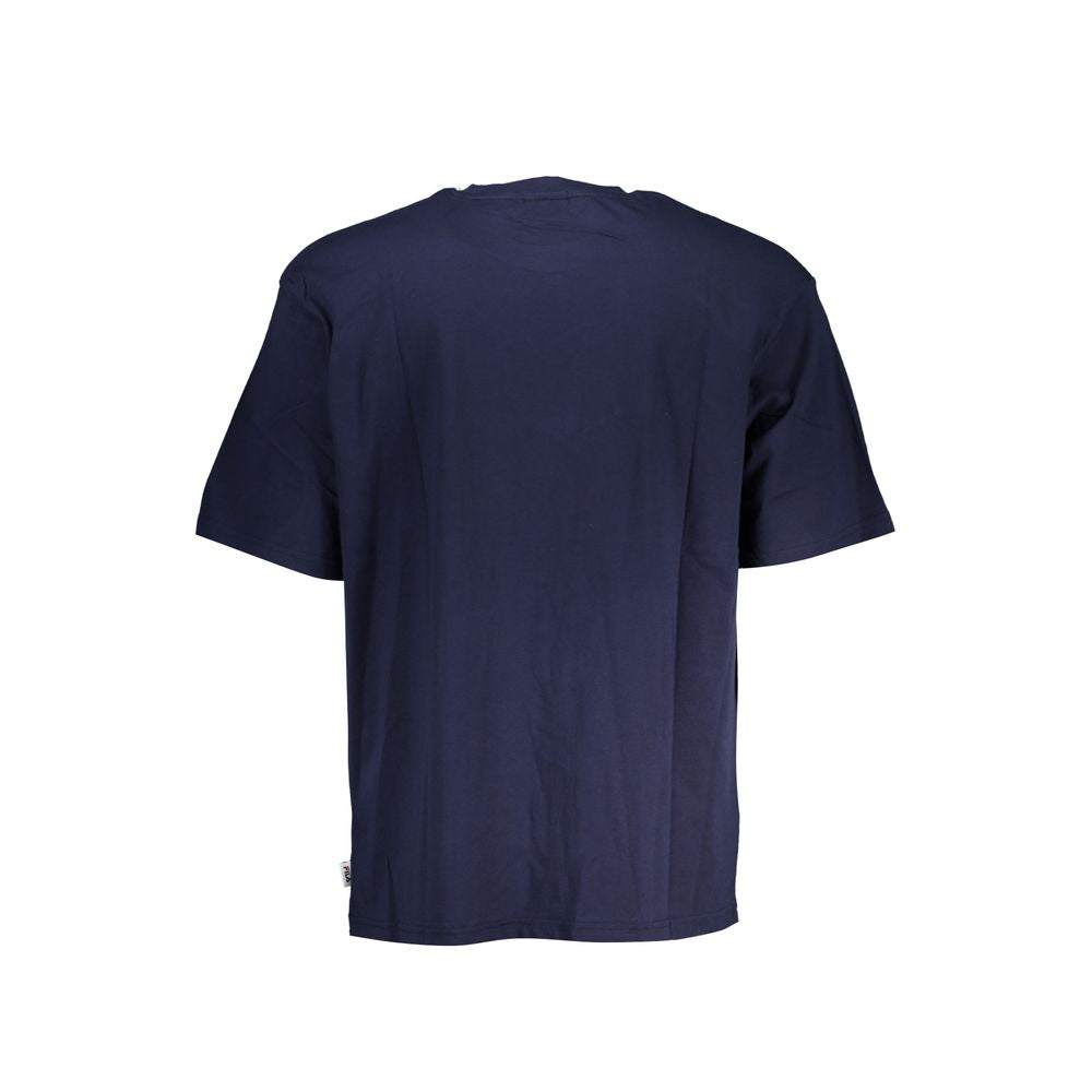 T-Shirt by Fila for men in cotton blue & print features an on trend silhouette, perfectly showcasing a on trend and for an elevated aesthetic.