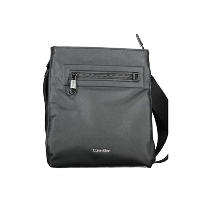 Shoulder Bag by Calvin Klein for men in polyester black & signature features a effortless sophistication silhouette, secured by a zipper with ample external-pockets & internal-pockets and versatile shoulder-strap & adjustable-strap for a effortless sophistication finish.