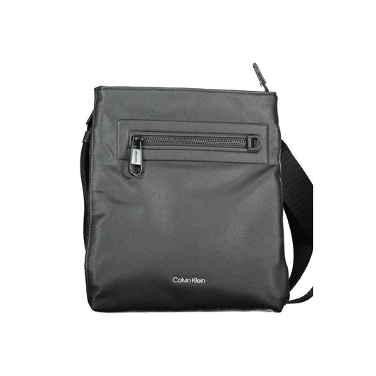 Shoulder Bag by Calvin Klein for men in polyester black & signature features a effortless sophistication silhouette, secured by a zipper with ample external-pockets & internal-pockets and versatile shoulder-strap & adjustable-strap for a effortless sophistication finish.