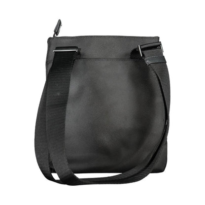 Shoulder Bag by Calvin Klein for men in polyester black & signature features a effortless chic silhouette with a secure zipper, ample external-pockets & internal-pockets, and versatile shoulder-strap & adjustable-strap for a effortless chic finish.