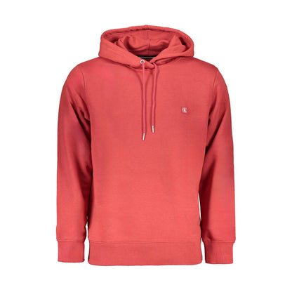 Hooded Sweatshirt Hoodie by Calvin Klein for men in cotton red features a edgy silhouette, detailed with a edgy hooded neckline and for a refined finish.