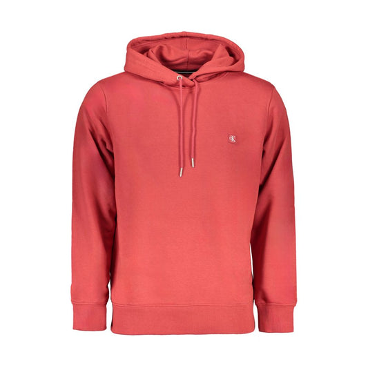 Hooded Sweatshirt Hoodie by Calvin Klein for men in cotton red features a edgy silhouette, detailed with a edgy hooded neckline and for a refined finish.
