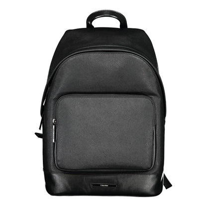 Backpack by Calvin Klein for men in polyester black presents a stately Polyester Backpack design, showcasing a secure zipper with ample external-pockets, internal-pockets & laptop-compartment and versatile backpack-strap, adjustable-strap & handle for a stately finish.