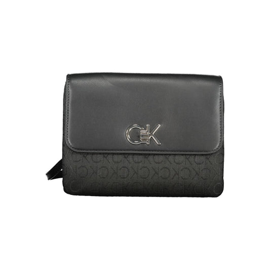Crossbody Convertible Handbag by Calvin Klein for women in polyester black features a exquisite silhouette with a secure , ample built-in-compartments & cardholder, and versatile crossbody-strap, shoulder-strap, adjustable-strap & handle for a exquisite look.
